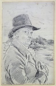 William Blake Wearing a Hat, (inskripsjon: Wm Blake at Hampstead) ca. 1825 (blyant)