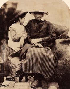 Tjenere i Rhagatt, Corwen, Nord-Wales, ca. 1860. av John Lloyd