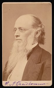 Portrett av Paul Ansel Chadbourne 1823-1883, mellom 1872 og 1875. av John Lyman Lovell