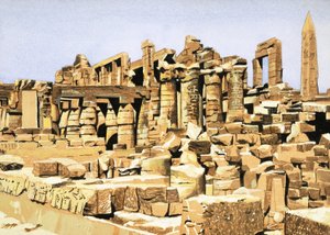 Ruinene av Temple of Amun of Karnak