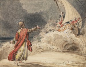 Kristus stiller stormen av John Martin