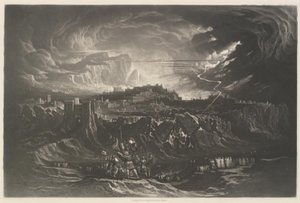 Fall av Jerikos murer av John Martin