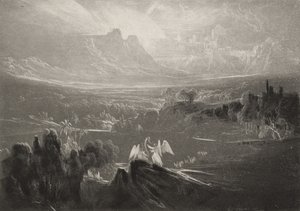 Heaven-the Rivers of Bliss ..., ca. 1827 (mezzotint) av John Martin