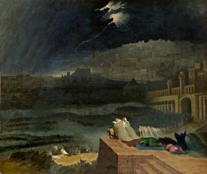 Omvendelse fra Nineve, ca. 1840 av John Martin