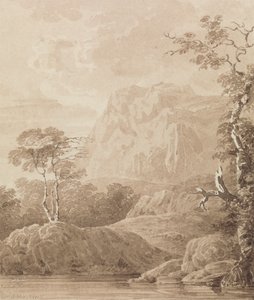 Rocky River Landskap av John Martin