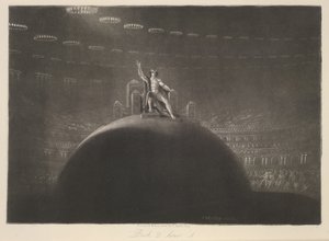 Satan på sin trone, fra 'Paradise Lost', av John Milton, ca. 1858 (gravering) av John Martin