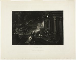Syvende plage, fra Illustrasjoner av Bibelen av John Martin