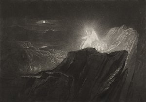 The Angels Guarding Paradise at Night, ca. 1827 (mezzotint) av John Martin