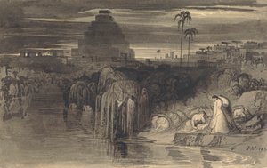 Jerusalems døtre gråter ved Babylons vann av John Martin