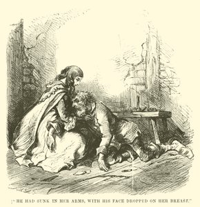 Illustrasjon for A Tale of Two Cities av Charles Dickens av John McLenan