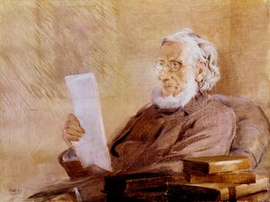 John Tyndall , irskfødt fysiker og fjellklatrer, 1893 av John McLure Hamilton