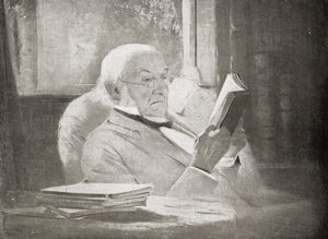 William Ewart Gladstone (1809-98) i alderdom, illustrasjon fra 