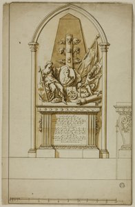 Design for et uopprettet begravelsesmonument for den første hertugen av Marlborough