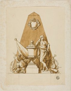 Uutført design for monumentet til den første hertugen av Marlborough av John Michael Rysbrack