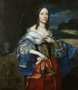 Portrett av en dame som antas å være Elizabeth Claypole av John Michael Wright