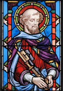 St Peter, detalj fra The Crucifixion, 1861 (farget glass)