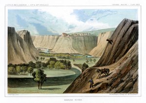 Marias-elven, Montana, USA, 1856.