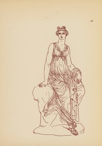 Gammel gresk kvinnedrakt (litho)