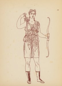 Gammel gresk kvinnekostyme (lito) av John Moyr Smith