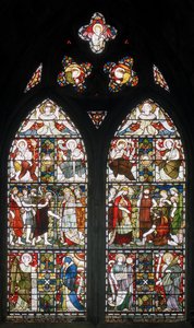 Paisley Abbey, Cottire & Co, tilskrevet John Moyr Smith, Temperence, Faith etc, 1873 av John Moyr attr.to Smith