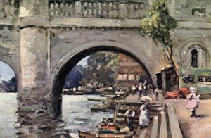 Richmond Bridge (farge litho)