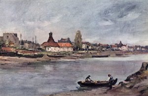 Strand på den grønne (farge litho)