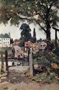 Twickenham Ferry (farge litho)
