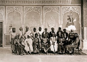 Mennene ved domstolen til Ram Singh III, Maharaja av Jaipur
