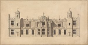 Corsham Court, Wiltshire: Høyde av nordfronten av John Nash