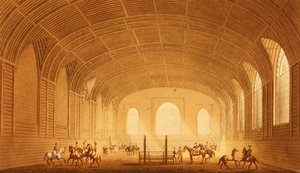 The Riding House fra Views of the Royal Pavilion, Brighton av John Nash