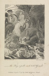 "-the Stag frastøter hvert dristige angrep." av John Neagle