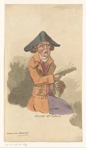Mann på en maleriauksjon Ved salg av bilder (tittel på objekt) av John Nixon