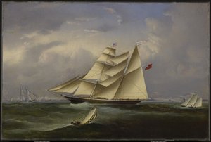 The Ocean Bride forlater Halifax Harbour, 1854 av John OBrien