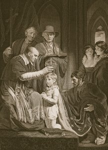 The Coronation of Henry VI, gravert av T. Holloway, illustrasjon fra David Humes 