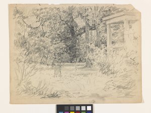 Study For Winifred At The Hermitage (blyant på off-white papir)
