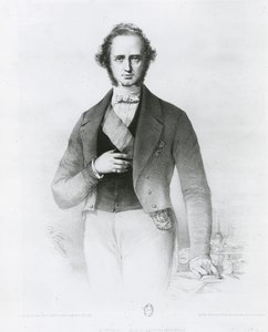 Portrett av Henry John Temple (1784-1865) Lord Palmerston, gravert av Collette