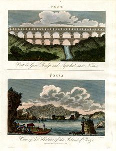 Historiske broer - Pont du Gard og havnen i Ponza