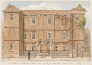 Gamle Jacobean-boliger, nr. 72 og 74, High Street, Putney, London, 1887