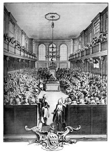 Interiør av Underhuset, Westminster, London, 1742, c1902-1905.
