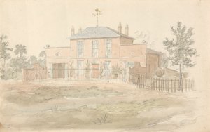 Hus med Weathercock av John Preston Neale