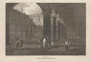 Firkanten til Royal Exchange av John Preston Neale