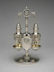 Hjulsett, ca. 1862-1871 (sølv med forgylt sølv) av John R. (attr.to) Wendt