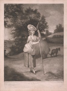 En dame ved slått av John Raphael Smith