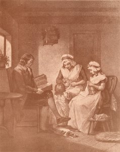 Huslig lykke, Laetitia med sine foreldre, 1789