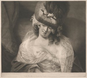 Kjærlighet i øynene hennes sitter og spiller av John Raphael Smith