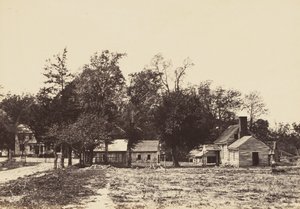 Mechanicsville, Virginia., April 1865 (albumintrykk montert på vevd papir)