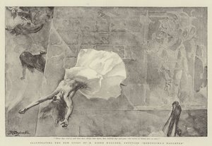 Illustrerer den nye historien av H Rider Haggard, med tittelen Montezumas datter