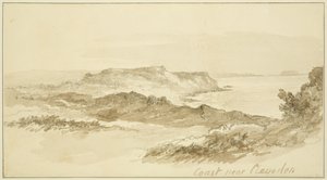 Kyst nær Clevedon av John Reverend Eden