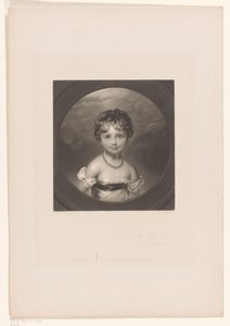 Portrett av Emily Ashley-Cooper The Rose Bud / (Present Lady Ashley) (tittel på objekt) av John Richardson Jackson
