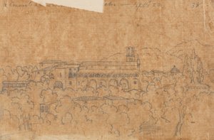 Et kloster ved La Cava nær Vietri, 22. september av John Robert Cozens